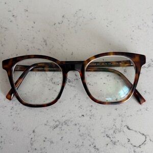 Warby Parker Griffin Eyeglasses Frames Square Tortoise Shell Brown Honeycomb